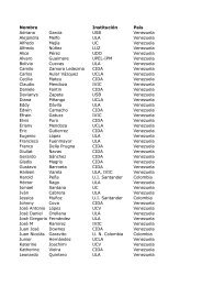 Lista de participantes al evento - CIDA