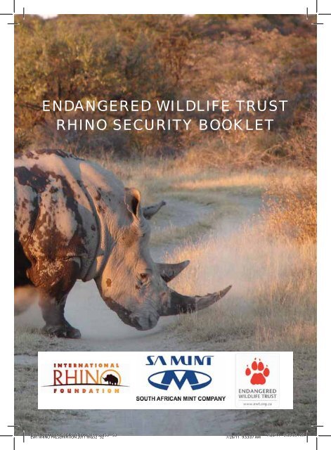 ENDANGERED WILDLIFE TRUST RHINO SECURITY BOOKLET