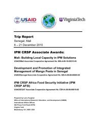 IPM CRSP AFSI - OIRED - Virginia Tech