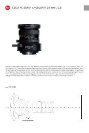 PC-Super-Angulon-R 28 mm f/2.8 Technical Data - Leica Camera AG