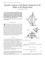 Dynamic Analysis of the Elastic Composite in the Shape of the ...