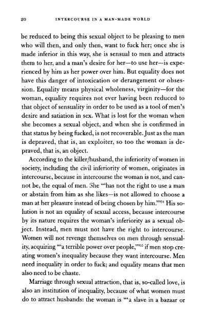 Intercourse, by: Andrea Dworkin - Feminish