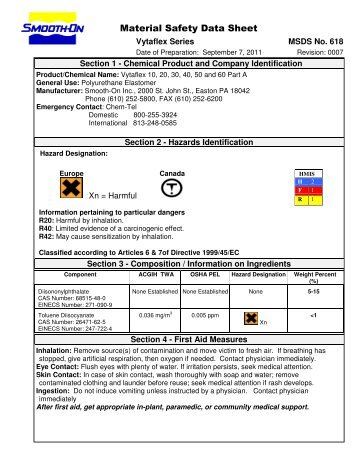 MSDS - Smooth-On, Inc.