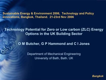 Technological Potential for Zero or Low Carbon (ZLC)