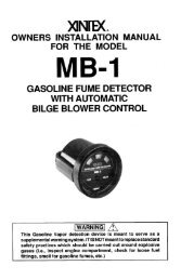 MB-1-R Gasoline Fume Detector Owners Manual ... - Fireboy Xintex