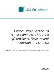 (Complaints, Reviews and Monitoring) Act 1993 - NSW Ombudsman ...