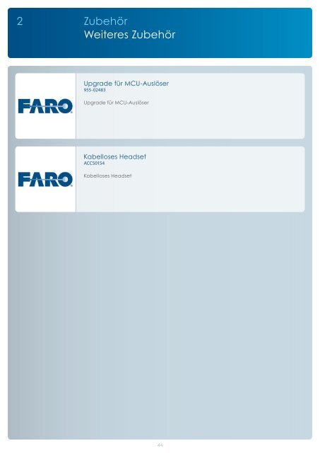 Produktkatalog 2012 - Faro