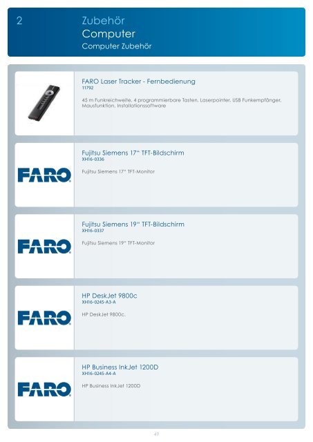 Produktkatalog 2012 - Faro