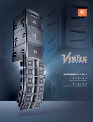 NEW VerTec Subcompact Brochure - JBL Professional