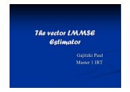 The vector LMMSE Estimator