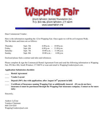 vendor application form