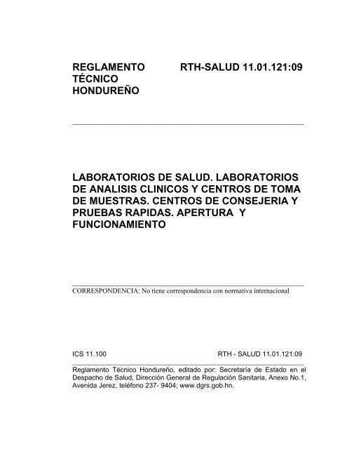 RTCA Biodiesel (B100) - Secretaria de Salud