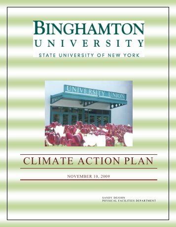 Climate Action Plan - Binghamton University