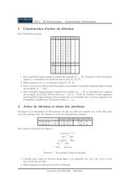 1 Construction d'arbre de dÃ©cision 2 Arbre de dÃ©cision et choix des ...