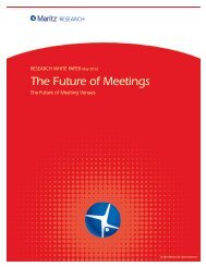 The Future of Meetings - Maritz Research