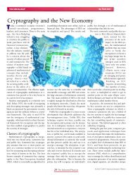 Cryptography and the New Economy - American Institute of Physics