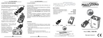 Mod. DSS / DSS-RX - Multisound