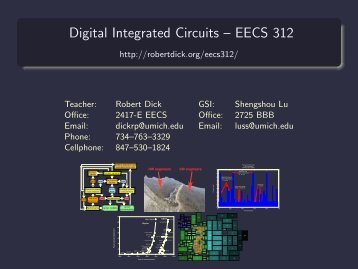 Digital Integrated Circuits â EECS 312