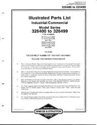 Illustrated Parts List Industrial/Commercial Model Series 326400