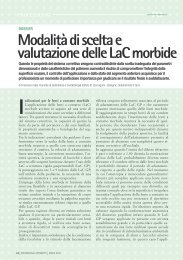 ModalitÃ  di scelta e valutazione delle LACmorbide - PO Professional ...