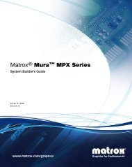 Matrox Mura MPX System Builder's Guide - PSCo