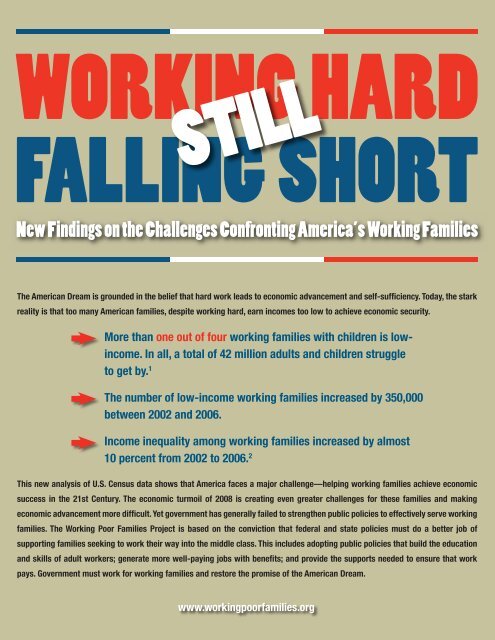 Still Working Hard, Still Falling Short - The Working Poor Families ...