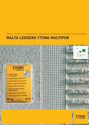 MALTA LEGGERA YTONG MULTIPOR - Crocispa.it