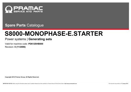 S8000-MONOPHASE-E.STARTER - SimmaRent