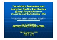 Uncertainty Assessment and Analytical Quality Specification - CSCQ