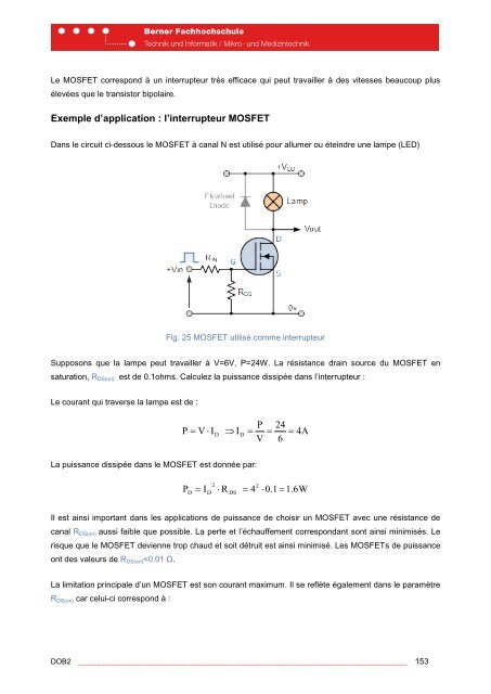 5. Le transistor Ã  effet de champ - microLab