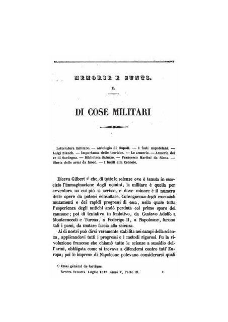 Cesare Cantu La Letteratura Militare italiana.pdf - Libreria Militare ...