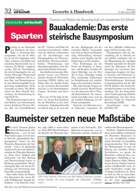 Gewerbe Handwerk Wirtschaftskammer Steiermark