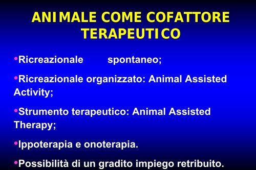 Le terapie assistite con animali - Alessandro Lenzi