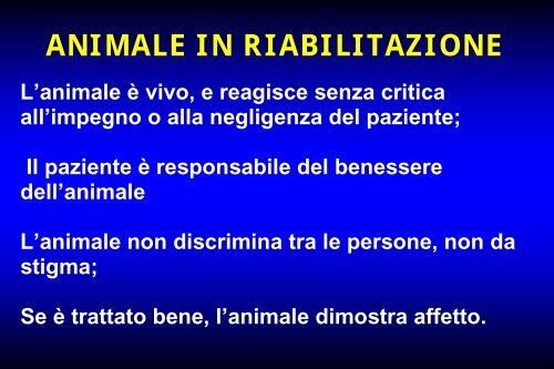 Le terapie assistite con animali - Alessandro Lenzi