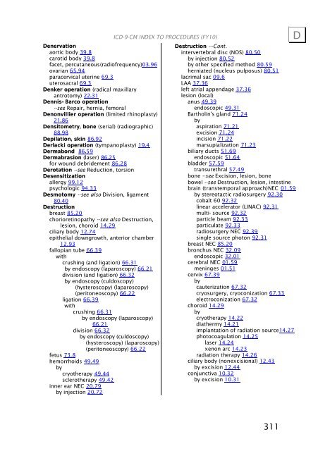 ICD-9-CM Procedures (FY10)