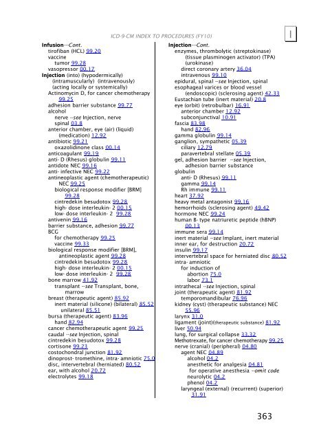 ICD-9-CM Procedures (FY10)