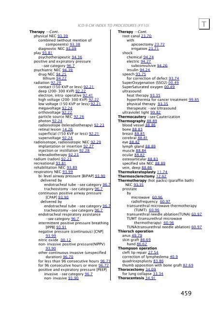 ICD-9-CM Procedures (FY10)