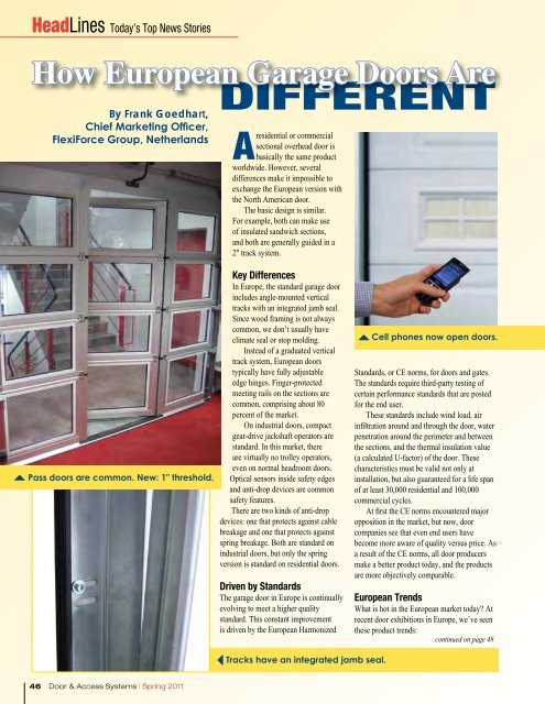How European Garage Doors Are Dasma Door And Access
