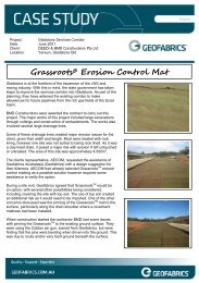 Grassroots - Gladstone Sevices Corridor (PDF, 352kb) - Geofabrics ...