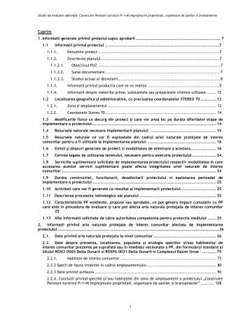 Studiu de evaluare adecvatÄ - Rezervatia Biosferei Delta Dunarii