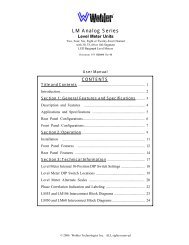 User Manual (PDF) - Wohler Technologies