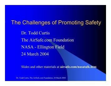 Presentation Slides - Airline Safety and Security Information