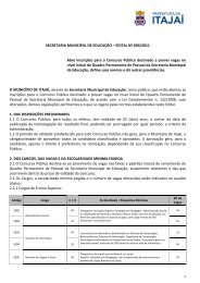 SECRETARIA MUNICIPAL DE EDUCAÃÃO â EDITAL NÂº 004/2011 ...