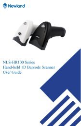 NLS-HR100 Series Hand-held 1D Barcode Scanner User ... - Sensis
