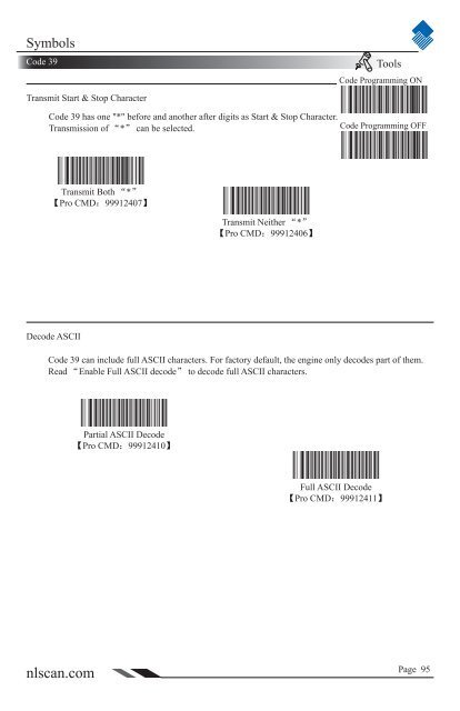 NLS-HR100 Series Hand-held 1D Barcode Scanner User ... - Sensis