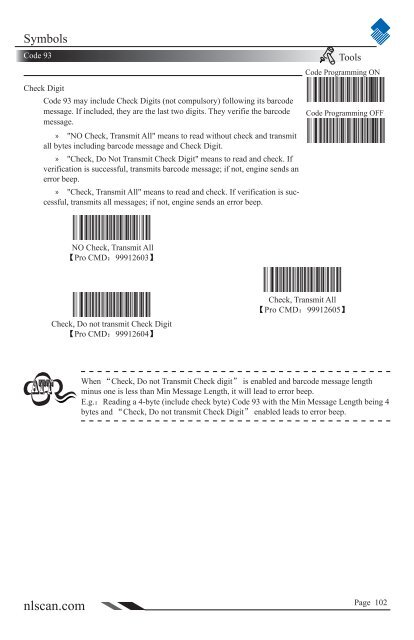 NLS-HR100 Series Hand-held 1D Barcode Scanner User ... - Sensis