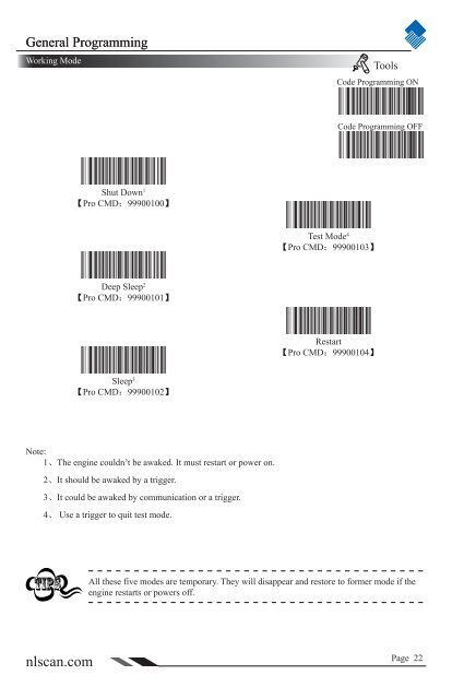 NLS-HR100 Series Hand-held 1D Barcode Scanner User ... - Sensis