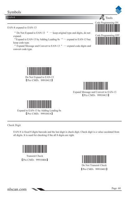 NLS-HR100 Series Hand-held 1D Barcode Scanner User ... - Sensis