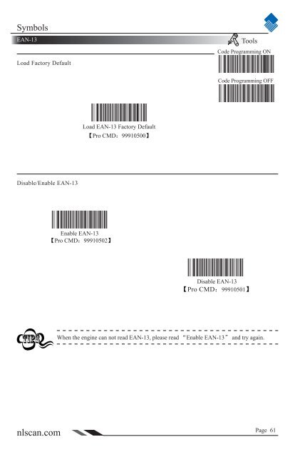 NLS-HR100 Series Hand-held 1D Barcode Scanner User ... - Sensis