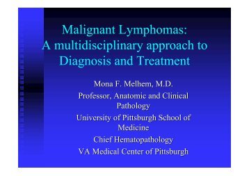 Malignant Lymphomas: A multidisciplinary approach to ... - NCI